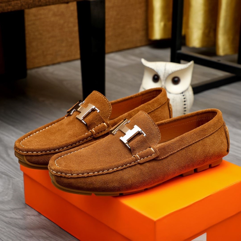 H**mes leather shoes